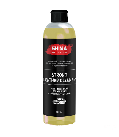 Очиститель кожи для удаления стойких загрязнений SHIMA DETAILER "STRONG LEATHER CLEANER"