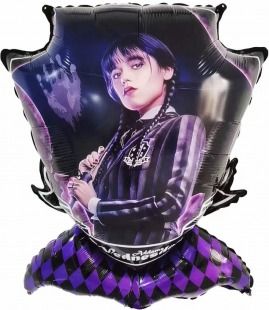 Шар (33&#039;&#039;/84 см) Фигура, Мрачная стори, Уэнсдей, 1 шт.