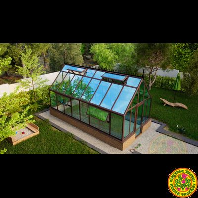 Базовая комплектация теплицы из стекла и алюминия ЧЕСТЕРФИЛД-ЭЙР