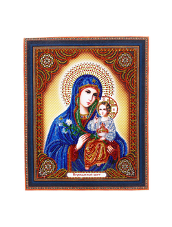 Алмазная мозаика Anya Икона Неувядаемый Цвет 27х33см.
