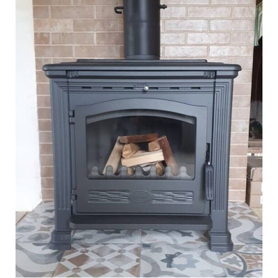 Печь-камин Tena N, эмалированный, черный, Plamen (Хорватия)