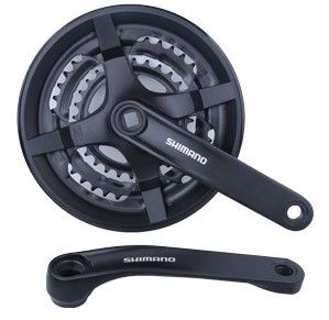 Система Shimano TY301, 170 мм, кв., 48/38/28, с защ., черн., AFCTY301C888CL