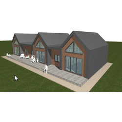 Одноэтажный дом с тремя спальнями 259м² (S40)