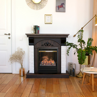 камин электрический Corfino NT с очагом 3D Olympic