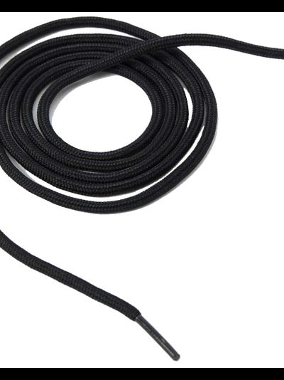 Шнурки Черные 55 Inch Waxed Flat Shoe Laces (8-10 Eye)