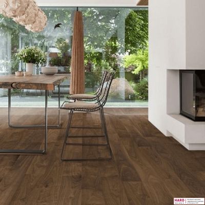 Паркетная доска Haro Орех Американский Маркант 529976 1-пол лак