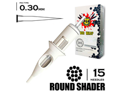 15RS/0,30 mm - Round Shader "BIG-WASP" (STANDARD WHITE)