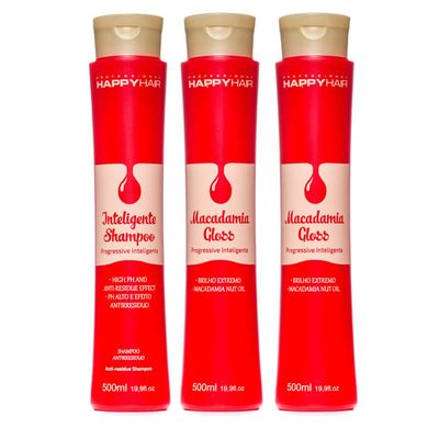 Набор Macadamia Gloss Happy Hair, 500/1000 мл.