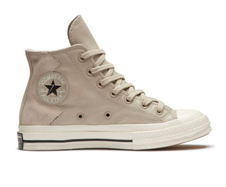 Кеды Converse Chuck Taylor 70 кожаные замшевые бежевые высокие