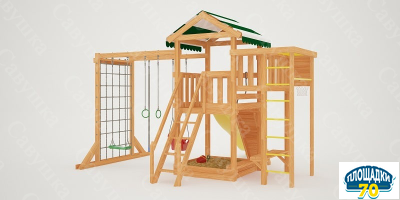 Детская площадка Савушка Мастер 4 + качели-гнездо