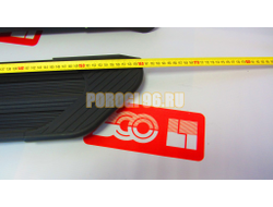 Пороги подножки "Luxe Black" 1600 мм для Chery TIGGO 3 2014-2020