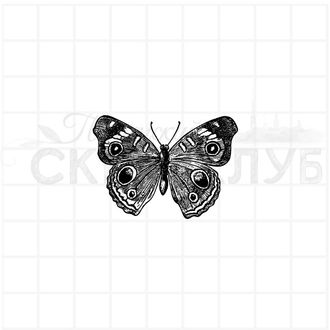 Штамп для скрапбукинга обыкновенная  бабочка J. Coenia
