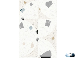 Керамогранит Creto Cray light geometry 30 х 60 см, бежевый, под терраццо купить в магазине Маруся