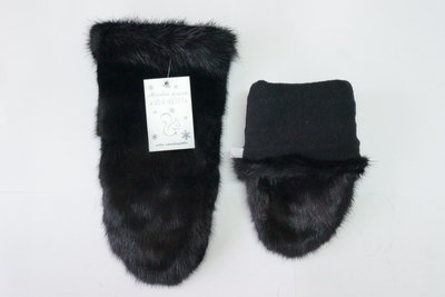 Варежки из меха норки