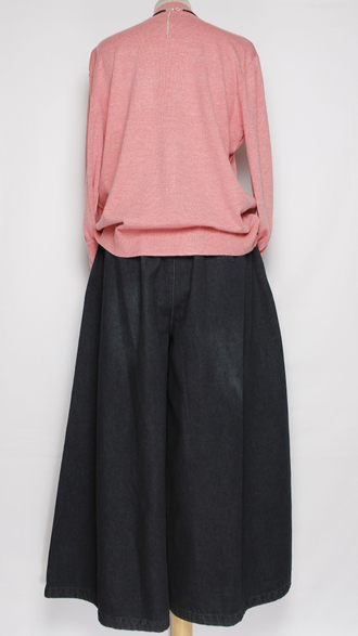 Джемпер "ГЛАДКИЙ С ДЛИННЫМ РУКАВОМ " 7811\07  фуксия, чайная роза, роза меланж р.52-56