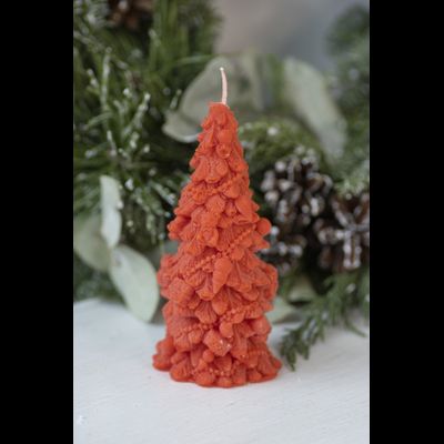 Свеча "Ёлка рождество" Красный