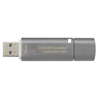 Флеш-память Kingston DataTraveler Locker+ G3, 8Gb, USB 3.0, с шифрованием, DTLPG3/8GB