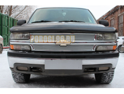 Защита радиатора Chevrolet Tahoe II 1999-2007 chrome PREMIUM