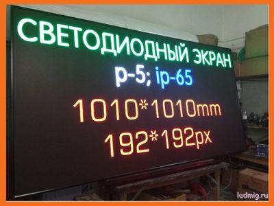 LED экран  Р-5 (6500Кд) 1кв.м