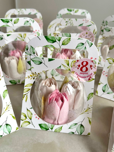 тюльпаны из зефира