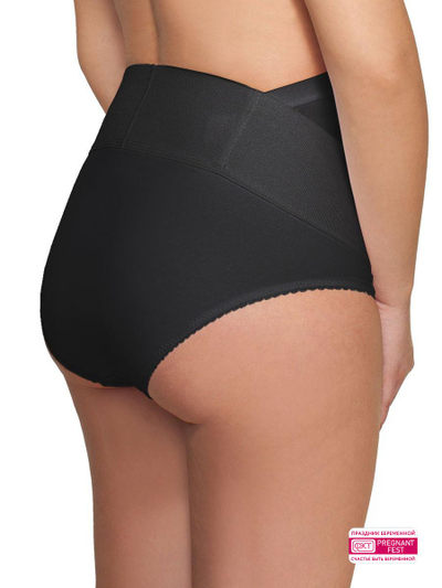 Черный дородовой бандаж 0141а