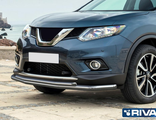 Защита переднего бампера для NISSAN X-TRAIL (2015-2018) RIVAL, РОССИЯ