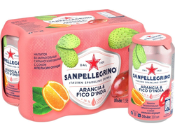 Газированный напиток «S.Pellegrino» Апельсин-Опунция 330мл (24)