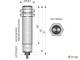 Оптический бесконтактный датчик O031-NO/NC-PNP (Д16Т, с регулировкой)