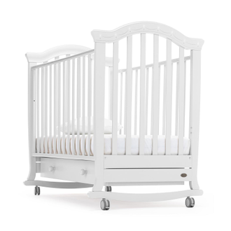 Детская кровать Nuovita Perla Dondolo, Bianco / Белый