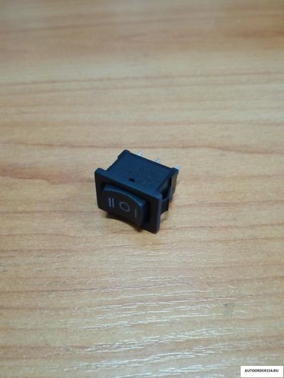 Выключатель клавиша черная "малая" (3 положения, 3 контакта) 03000163