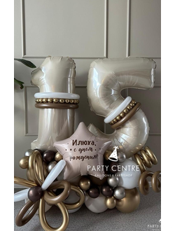 Стойка крем с двумя цифрами