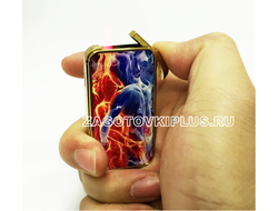 Зажигалка двухсторонняя с бортиками  в подарочной коробочке в комплекте с пластинами для сублимации