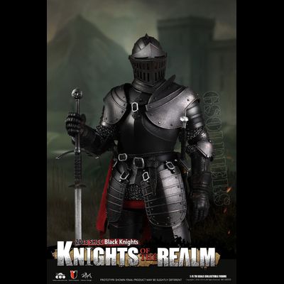 Рыцарь в черном доспехе (Лимитированный выпуск) - Коллекционная ФИГУРКА 1/6 scale IE-CAST ALLOY SERIES OF EMPIRES - KNIGHTS OF THE REALM - BLACK KNIGHT (SE035) - COOMODEL