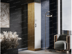 ЛДСП Шкаф СОЛО Дуб Вотан-Белый гладкий