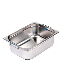 Гастроёмкость с ручками, 1/2-150, нержавеющая сталь