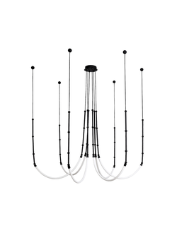 08060-6 A 19 Люстра Бофорт черный Led 100W (4000K)