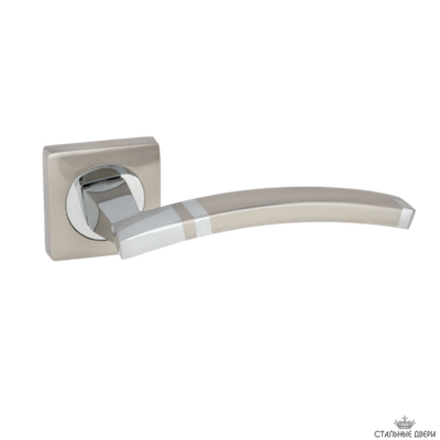 Ручка на квадратном основании  VETTORE R06.157 SN/CP (Сатин/Хром)