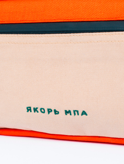 Сумка Якорь Таблетка Бежевый Твил / Морковный Нейлон фото 5