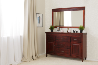 Комод Дания №4 с ящиками на высоких ножках из массива сосны 148 Х 40 Х 95 СМ