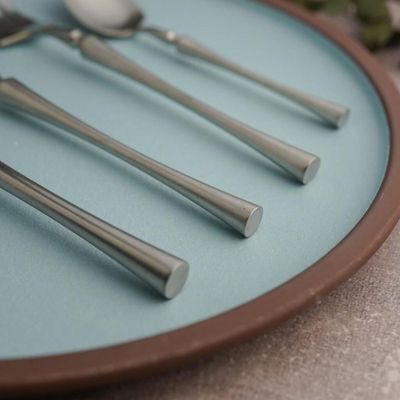 Ложка столовая 19,5 см матовое серебро