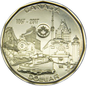 1 доллар 150 лет Конфедерации. Канада, 2017 год