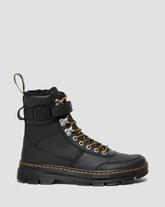 Dr Martens COMBS TECH FAUX FUR-LINED CASUAL BOOTS черные