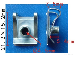 Скоба под болт ф5 (2042) цена за 50 шт.