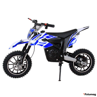 Электромотоцикл GreenCamel Питбайк DB300, 36V 800W R10 быстросъемная батарея синий