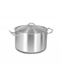 Кастрюля с крышкой 29,5 л, нержавеющая сталь AISI 304