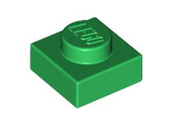 Plate 1 x 1, Green (3024 / 302428)