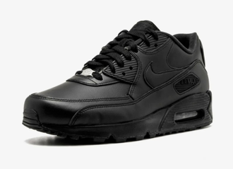 Nike Air Max 90 Leather Black (Экокожа) новые
