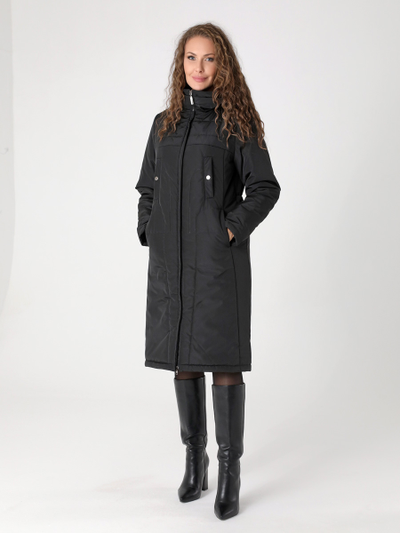 Пальто 24401 черный ЗИМА