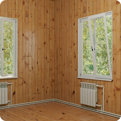 Плинтус для труб отопления ПВХ Smartprofile Aqua 37 для труб до 25мм.