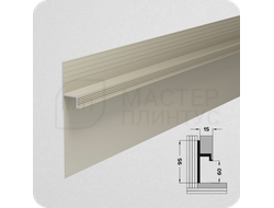 Скрытый плинтус Лука Плт 115.2500.042л Шампань